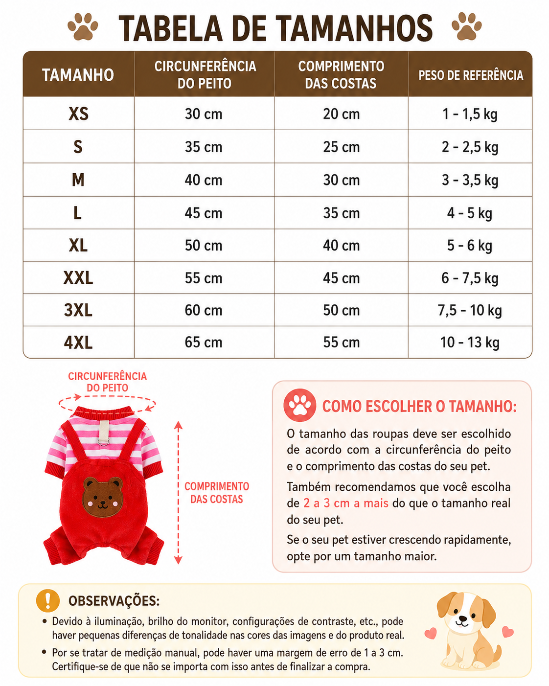 Roupinha de inverno para cachorros