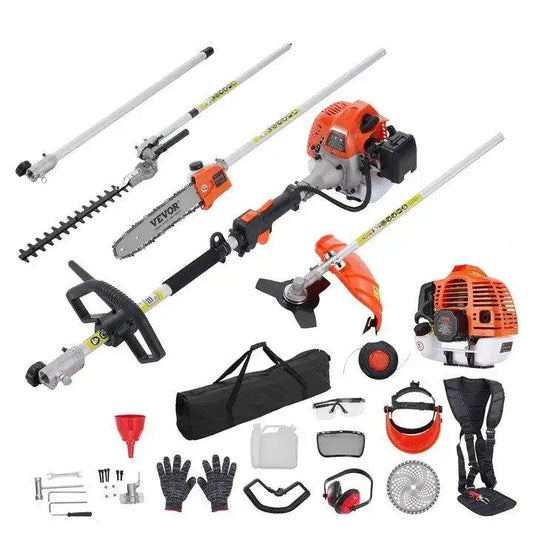 Aparador Multifuncional a Gasolina VEVOR 5 em 1 63cc – Potência Profissional para Jardinagem