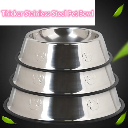 Comedouro de Inox Antiderrapante para Pets