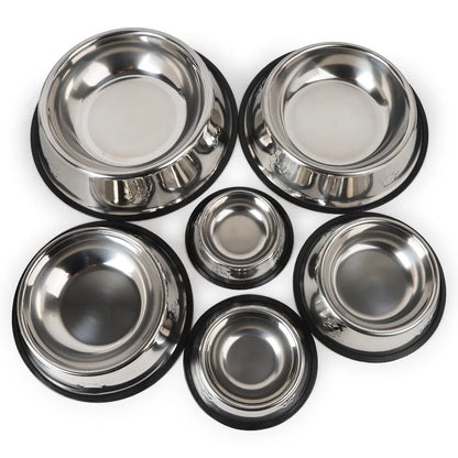 Comedouro de Inox Antiderrapante para Pets