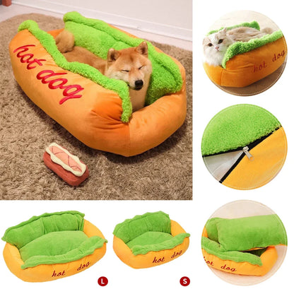 Cama Pet em Formato de Hot Dog