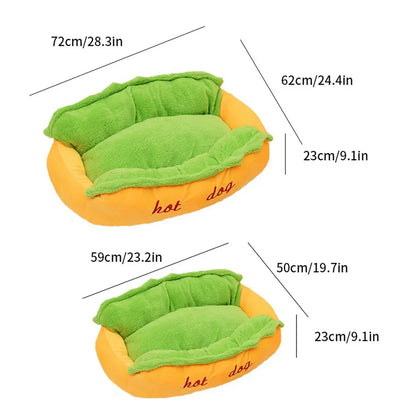 Cama Pet em Formato de Hot Dog