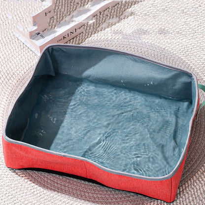Caixa de Areia Dobrável para Gatos
