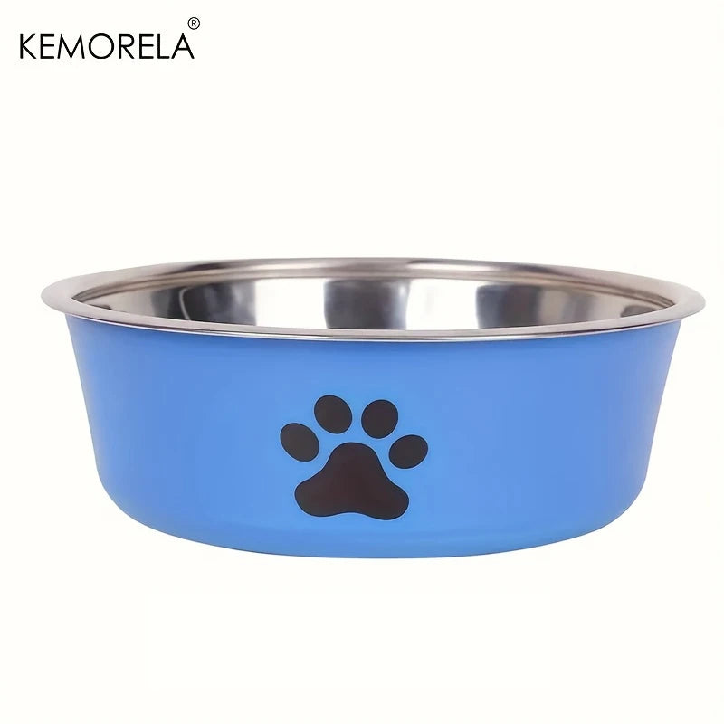 Comedouro de Inox Antiderrapante para Cães e Gatos