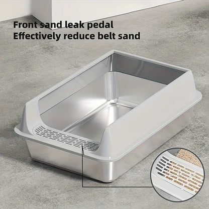 Caixa de Areia de Inox para Gatos