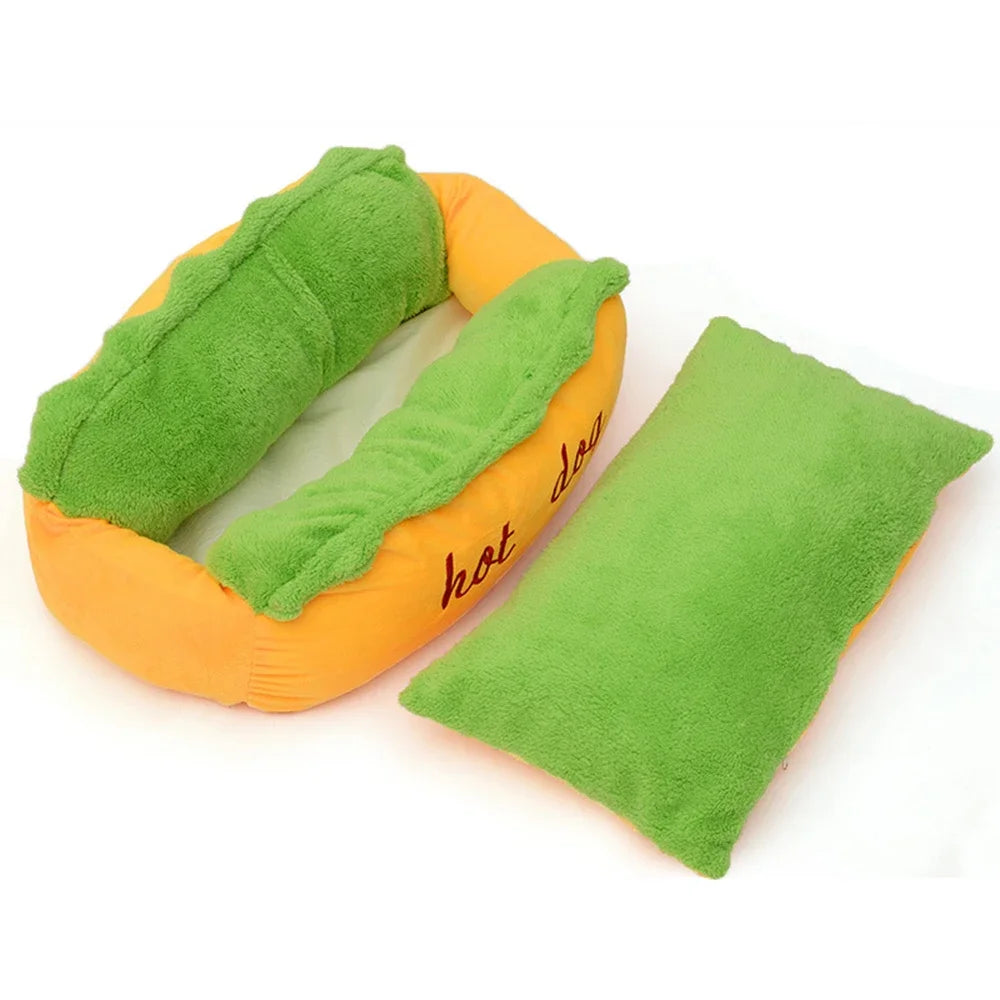 Cama Pet em Formato de Hot Dog