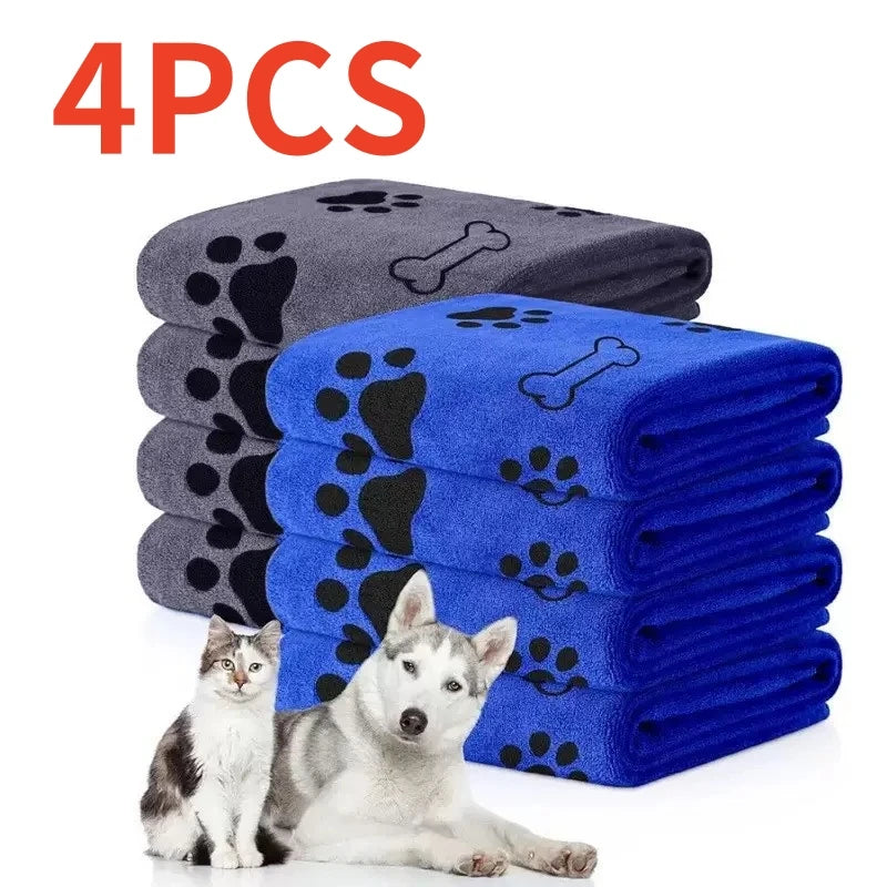 Toalha de Secagem em Microfibra para Pets
