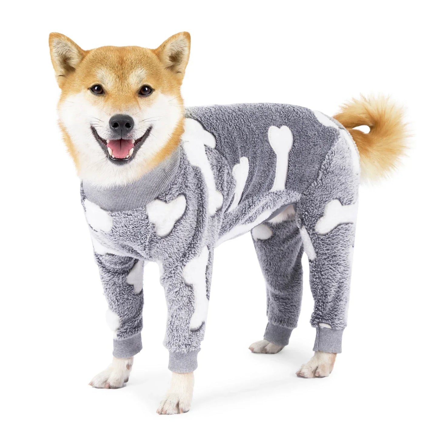 Winter Clothes for Dogs Pajamas Jumpsuit Four Legs Winter Onesies for Medium Large Dogs Warm Puppy Jumpsuit Dog Clothes