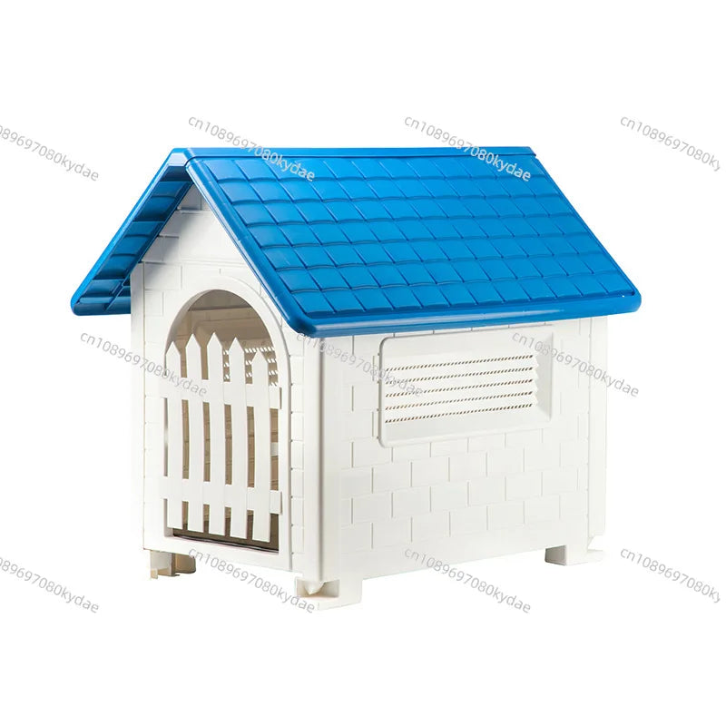 Casinha Plástica Impermeável para Cães- Teto Removível