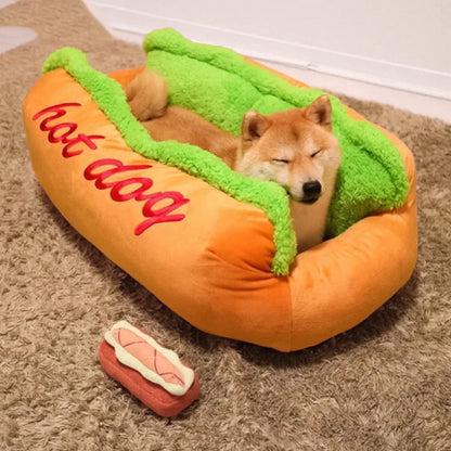 Cama Pet em Formato de Hot Dog