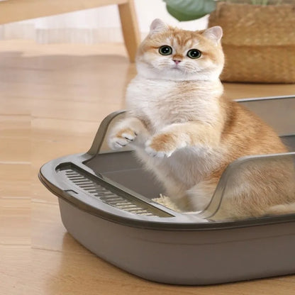 Caixa de Areia Antirrespingos para Gatos