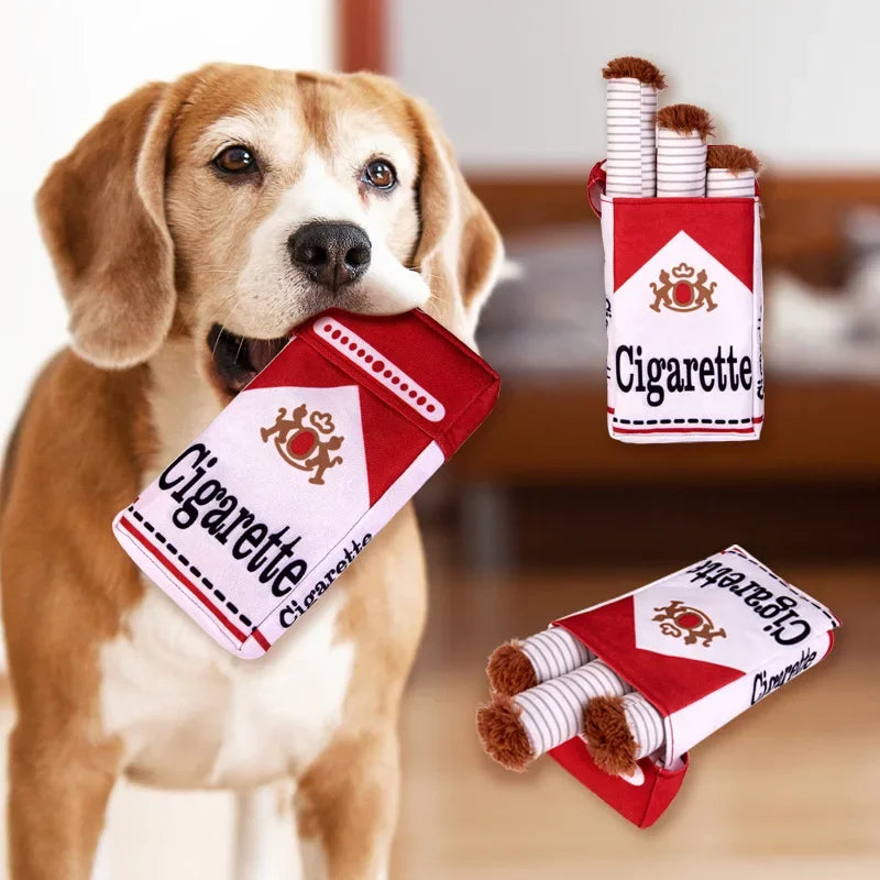 Brinquedo de Pelúcia Cigarro para Cães