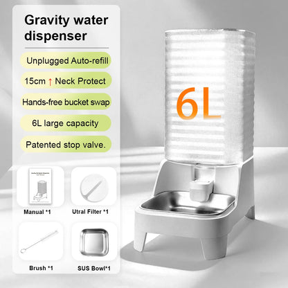 Smart Cat Feeder with 15CM Elevated Camera Tuya App Control for Busy Pet Owners FURPIPI Automatic Cats Dog Food Feeder Set