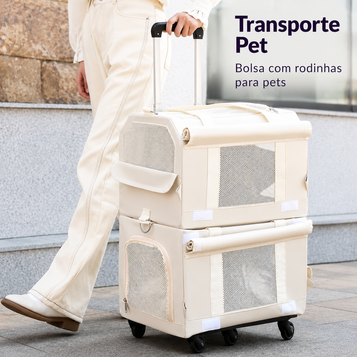 Mochila Carrinho para Transporte de Pets